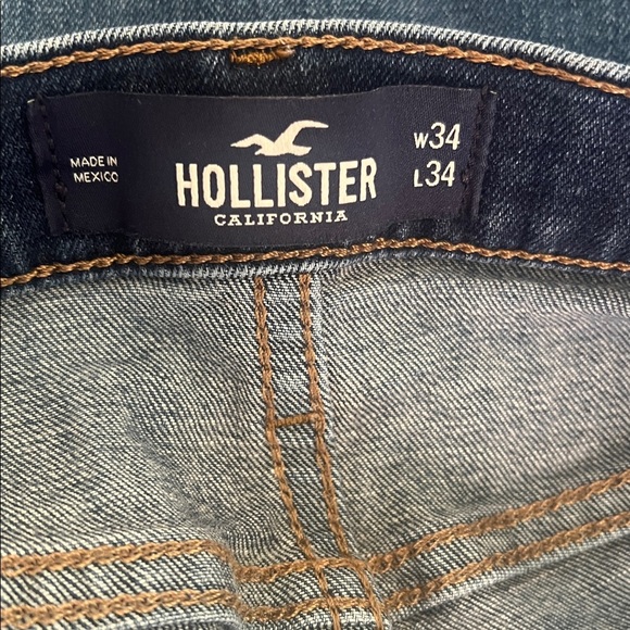 Hollister Dark Blue Straight Jeans - Picture 4 of 5